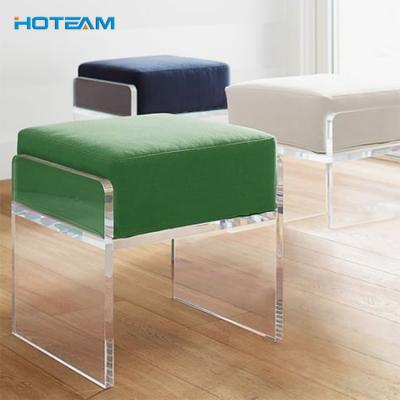 China Touch Rich Footstool Easy To Clean Small Ottoman Sneak Seat Modern Chair Stool for sale