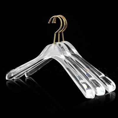 China Easy Clean Adults Coat Cheap Clear Plastic Hangers for sale