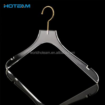 China Environment Friendly Cheap Bulk Acrylic Garment Hanger for sale