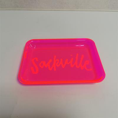 China 2021 Latest Design Acrylic Plastic Roll Tray Handmade for sale