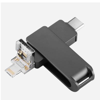 China Metal 4 In 1 Type C Usb Flash Drive USB3.0 2.0 Pen Drive 8gb 16gb 32gb 64gb 128gb Type C Usb Pendrives for sale