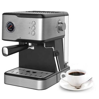 China 220V 240V 1.5L 15 Bar Pump Espresso Machine Foam Coffee Maker Commercial Express Electric Kitchen Appliances for sale