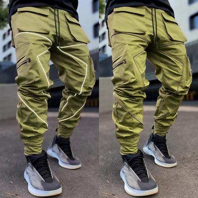 China Custom Waist Anti-Static Elastic Cargo Pants Mens Cargo Pants With Drawstring Pants for sale