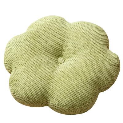 China Cheap Price Flower Plain Waffle Shape Meditation Office Chair Folded Floor Cushion Breathable Seat For Yoga for sale