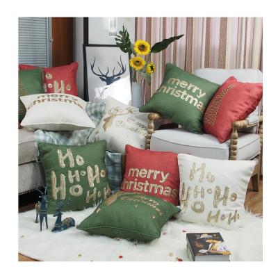 China Modern Anti Dust Mite Festival Style Sofa Seat Bed Pillow Case OEM/ODM Cheap Price Custom Logo For Christmas for sale