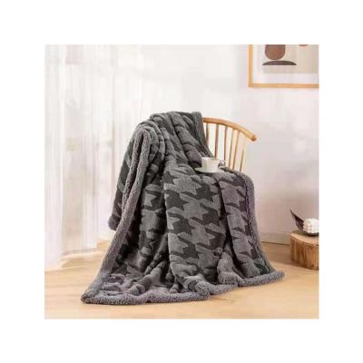 China Swallow Jacquard Woven Jacquard Woven 100 Polyester Throw Blanket Color Sherpa Baby Blanket Wearable Super Soft Dyed Sofa Blanket Flannel for sale