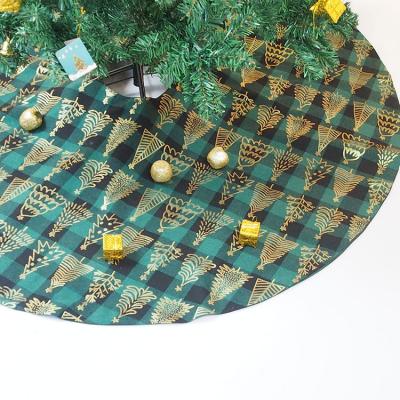 China Christmas Gift Factory Manufacturer Low MOQ Popular Custom Made Christmas Tree Printed Canvas Skirt Good for sale