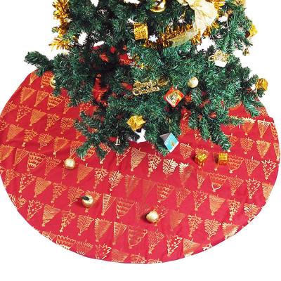 China Christmas Gift Factory Manufacturer Low MOQ Popular Custom Made Christmas Tree Printed Canvas Skirt Good for sale