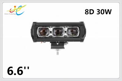 China High quality factory price Offroad 12V/24V DC waterproof IP68 8D 6.6inch 30W 8D LED light bar with E-mark approved for sale