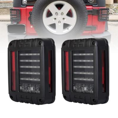 China 07-15 US Jeep Wrangler JK LED Brake Tail Lights Rear Signal Reverse Lamps for jeep wrangler for sale