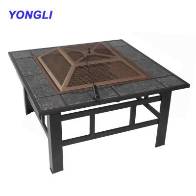 China Factory Direct Sales Indoor Outdoor GRILL Ceramic Firepit Outdoor Furniture Patio Use Iron for sale