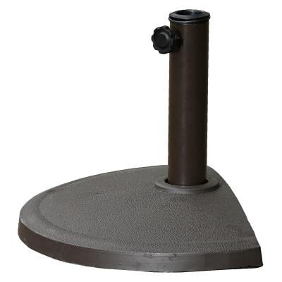 China 2021 Wholesale Cheap Outdoor PE Sun Proof Cement Umbrella Base Round Umbrella Half / Umbrella Stand For Half Patio Umbrella for sale