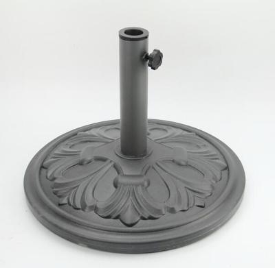 China Weather resistant the new leisure umbrella base dia48*8cm sun resin beach umbrella base outdoor use for sale