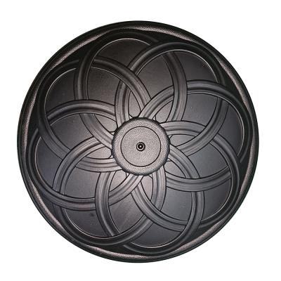 China Modern round base ewood furniture parasol concrete umbrella base plastic injection cement base for sale