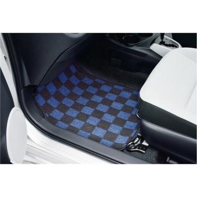 China Universal Fitment Car Accessories OEM Floor Mat Non Skid Checker Loop Pile Car Floor Mat With PVC Foam Resin Backing for sale