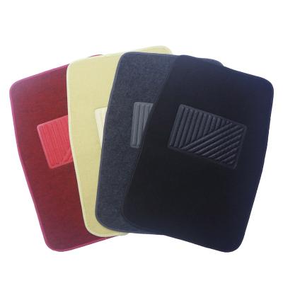 China Universal Fitment Car Accessories Floor Mat Factory Wholesale Universal Carpet 5PCS With Non Slip Spike Backing for sale