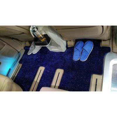 China Custom Fit Modern High Class Soft Tailored Customized Thick Cashmere Fiber Carpet Car Mats for sale