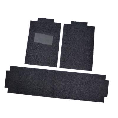 China Universal DIY Cutting Haiheng Car Accessories Manufacturer PVC Vinyl Coil Spaghetti Carpets Universal Non Slip DIY Cutting Car Floor Mat 3PCS Set for sale