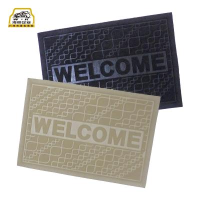 China Wear Resistant Floor Mat Factory Needle Punched Household Welcome Door Mat For Entrance for sale