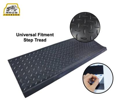 China Anti Slip Classic Anti Slip Step Tread Rubber Stair Tread With Adhesive Tape for sale