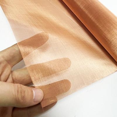 China Rust resistant and saline resistant. Factory price 99.99% pure cooper grid woven wire mesh fabric for faraday cage cooper mesh supplier for sale