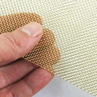 China Rust resistant and saline resistant. Plain Weave Square 50 60 80 90mesh Brass Wire Mesh For Printing Paper for sale