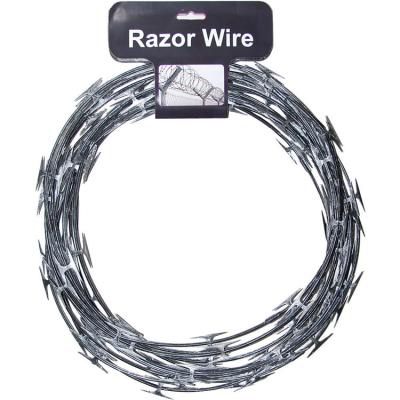 China Rust resistant and saline resistant. Low Price 300mm 450mm 500mm 600mm 700mm 750mm 900mm Concertina 33 Loop Coil Diameter Hot Dipped Galvanized Razor Barbed Wire HEB for sale