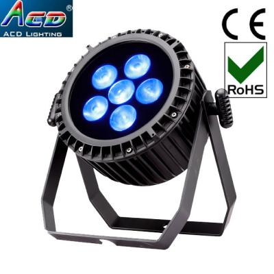 China dmx 6*18w battery power IP65 6in1 waterproof hotel rgbwa UV wireless battery powered led uplight for sale