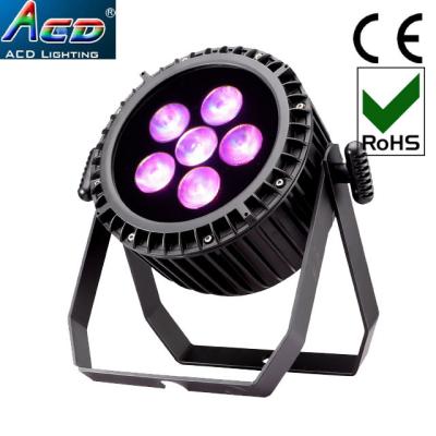 China Hotel 18w warm 25degree rgbwauv lens led waterproof IP65 6*6in1 battery operated led christmas up lighting event lights for sale