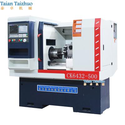 China Building Material Shops CK6432 Taian Taizhuo CNC Lathe Machine With Electric CNC Turret for sale