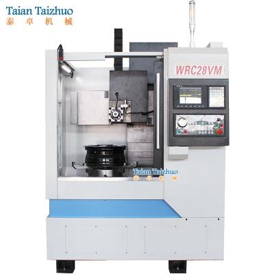 China WRC28VM Wheel Rim Repair Machine Diamond Cut Wheel CNC Lathe & Alloy Wheel Repair Lathe for sale