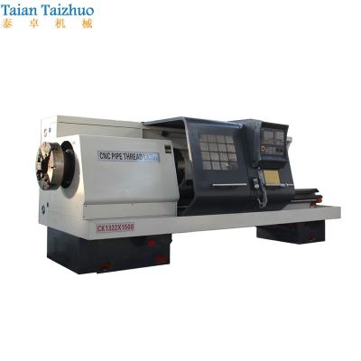 China Factory CNC Pipe Threading Lathe Machine CK1322 With Automatic Lubrication System for sale