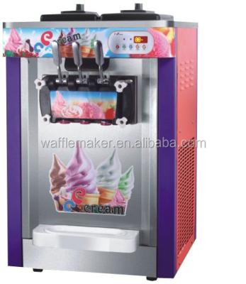 China 22L Stainless Steel 201 Commercial Ice Cream Machine Soft Ice Cream Machine Commercial 22L Ice Cream Serving Table Top Freezer for sale