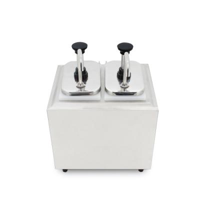 China New commercial snack catering machine 2tank jam juicers and jam dispenser for sale for sale