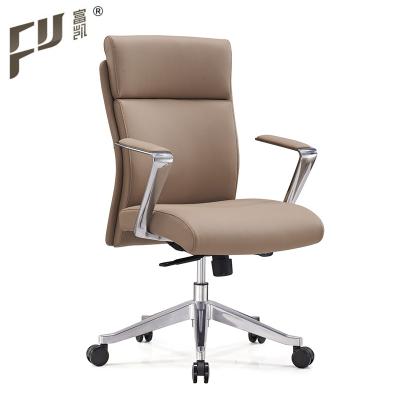 China (Size) Adjustable Comfortable Cheap Revolving PU Staff Chairs For Office Use for sale