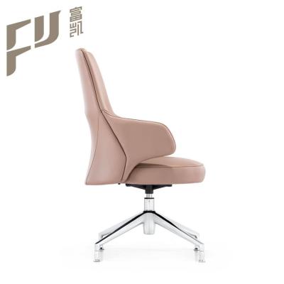 China Executive Chair Guest Visitor Office Leather Reception Chairs Without Wheels for sale