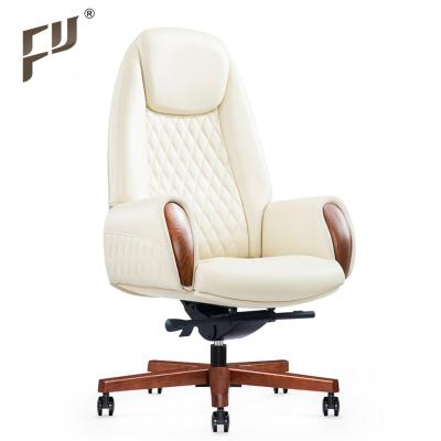 China FURICCO Premium Luxury Royal Boss Chair Swivel Executive Office Rotation Genuine Leather Chair for sale