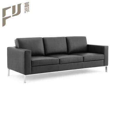 China Modern Commercial Luxury Slipcovered FURICCO Wholesale Minimastic Office Leather Sofa for sale