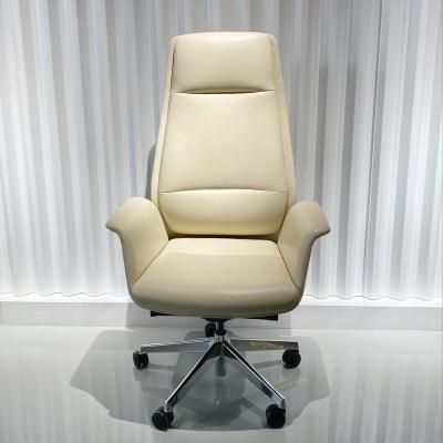 China Modern Design Swivel Adjustable High Back Bifma Executive Leather Office Rotation Chairs For Home Office for sale