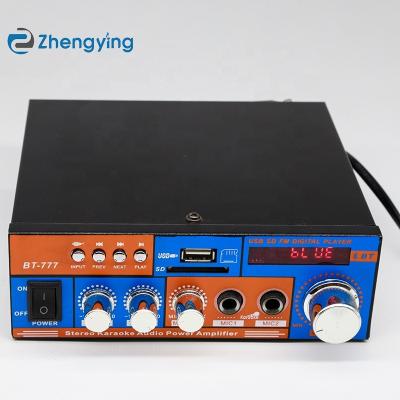 China Factory Wholesale 220v/12v Mini Car Amplifier For Mp 3 Aluminum Player AV-777BT for sale