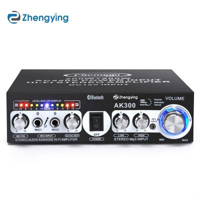 China ZhengYing AK300 200W+200W High Fidelity Audio Stereo Karaoke Power Amplifier 2 Digital Audio Receiver Mic Input BT 5.0 For Home AK-300 for sale