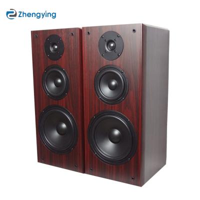 China 7 Ohm Wooden Wooden Passive Speaker High Fidelity Floor Speaker Factory Wholesale 8 Inch Bass School Height Three Way Bookshelf for sale