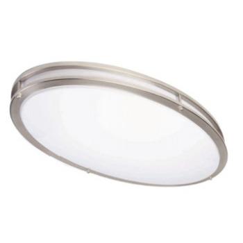 China Large Modern Double-Ring Oval Shape Ceiling Lamp For Living Room Decoration Hotel Project 33x18 inch White Acrylic UL ETL Certified for sale