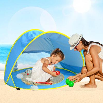 China Easy Set Up Portable Pop Up Baby Beach Tent With UV Protection Pool Pop Baby Beach Tent for sale