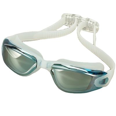 China Customized Waterproof Color Antifog Racing Training Swimming Goggles for sale