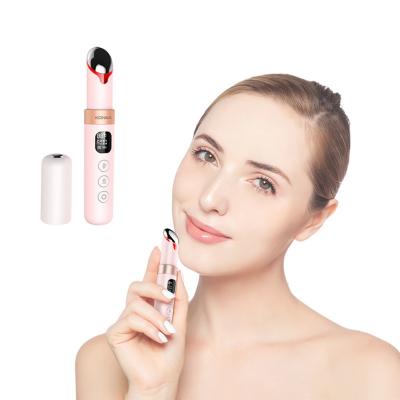 China Facial Wrinkle Remover Eye Lip Wand Massager Pen 42 Heated Rechargeable Vibration Beauty Device Removing Dark Circles Eye Beauty Instrument for sale