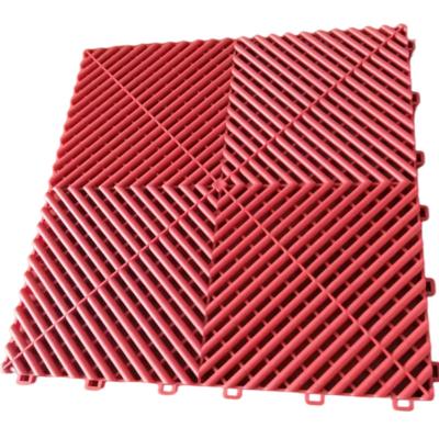 China Durable Car Garage Flooring Grate Plastic Modular Interlocking Tiles PP Garage Flooring Flooring for sale