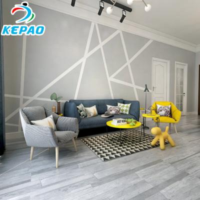 China Kepao Modern Custom Wood Grain PVC Flooring Vinyl For Office Te koop