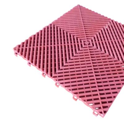 China kepao durable factory outlet easy to install durable garage floor mat for private plastic garage floor tiles Te koop