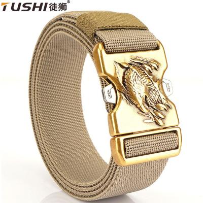 China ALLOY TUSHI Customized High Quality Quick Release Buckle Work Tool Belt metal buckle Nylon Belts Combat Waist tactical Belt Factory for sale